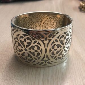 Brighton silver bracelet cuff with magnetic close